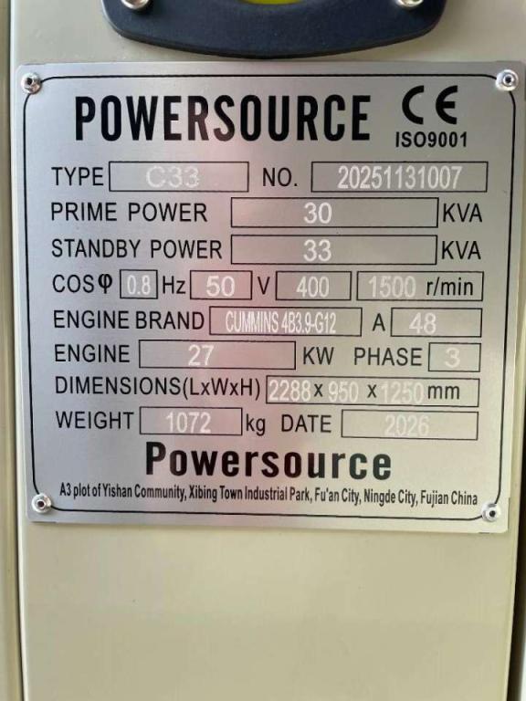 Cummins 4B3.9-G12 - 33 kVA Generator - DPX-19830.1 Photo 6