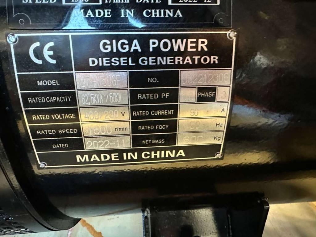 Giga Power LT-W50GF 62.5KVA open set Photo 15