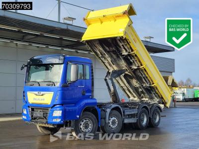 Man TGS 35.460 8X4 12m3 2-way tipper Steelsuspension Big-Axle Automatic Euro 6 sold by BAS World B.V.