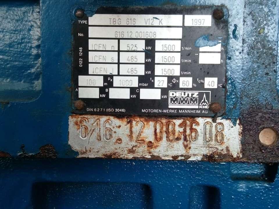 TBG 616 V12 K Internal combustion engine for MWM DEUTZ Photo 3