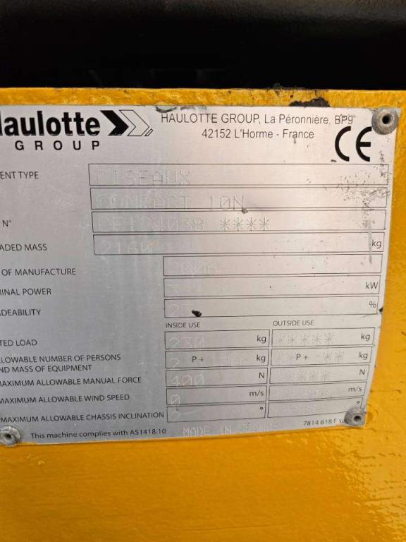 Haulotte Compact 10 N Photo 5