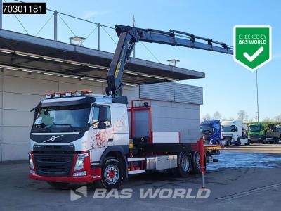Volvo FM 410 FM 6X2 Palfinger PK 26002-EH E Kran Crane Lift +steering axle Automatic Euro 6 sold by BAS World B.V.