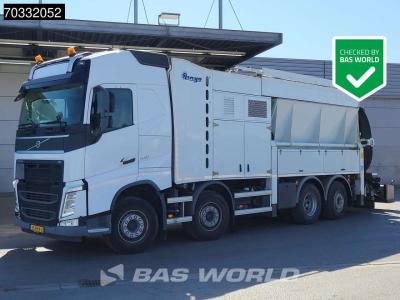 Volvo FH 540 FH 8X2 NL-truck APK Longo Rhino Saugbagger Lift+steering axle Retarder Euro 6 sold by BAS World B.V.