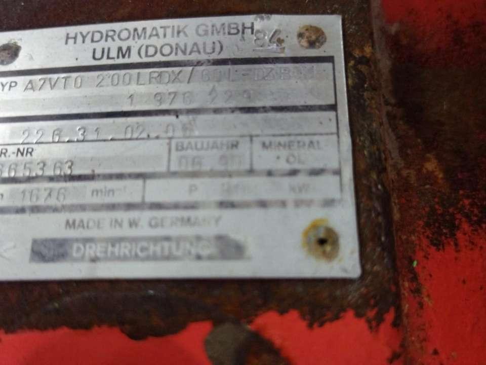 Hydraulic pump for Brueninghaus Hydromatik A7VTO 200 LRDX Photo 2