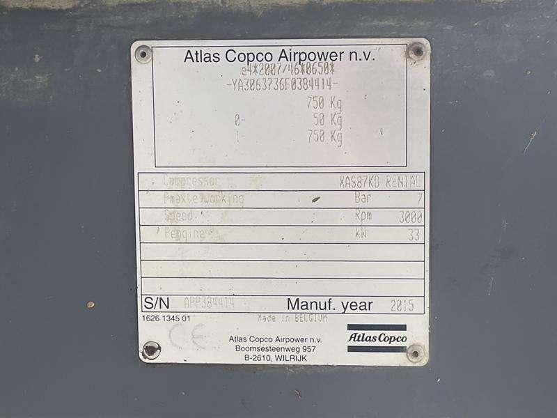 Atlas Copco XAS 87 Photo 7