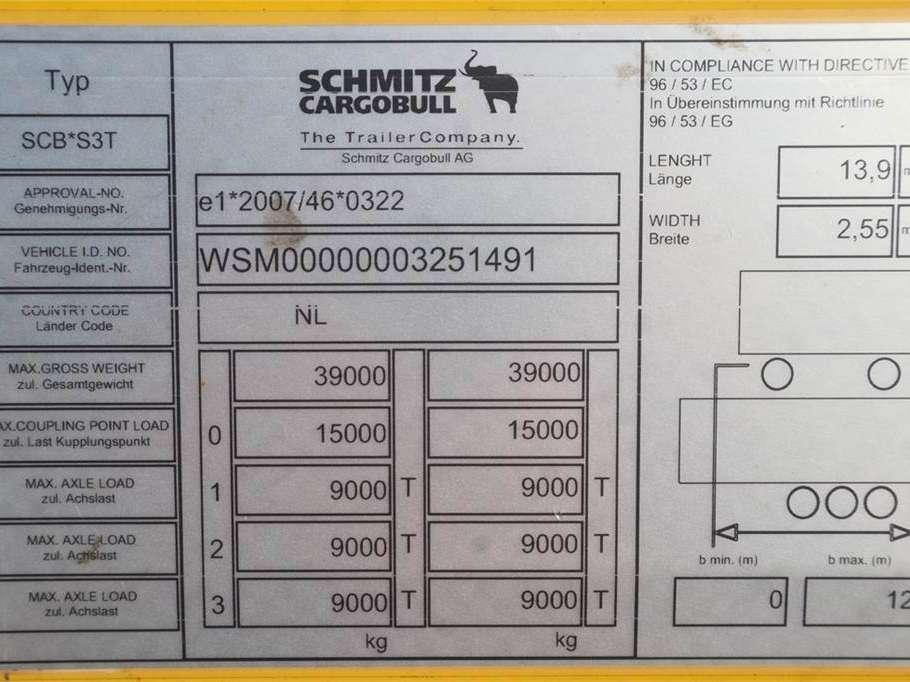 Schmitz CARGOBULL SCB53T Dutch Registration Photo 6