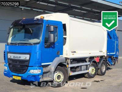 Daf LF 250 6X2 Geesink GPM IV 14L22 Lifter GCB Welvaarts weigh system Steering axle Euro 6 sold by BAS World B.V.
