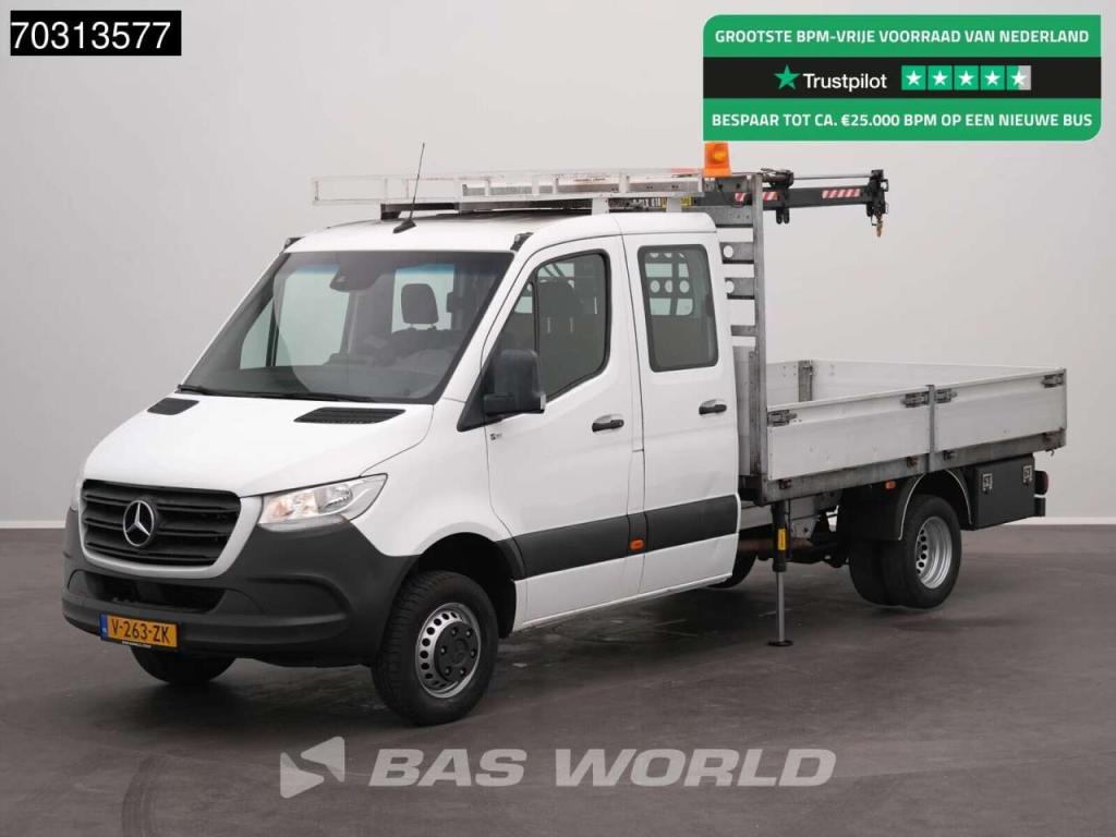 Mercedes-Benz Sprinter 514 CDI Automaat Kraanwagen 995kg HIAB T-CLX 018 B-2 Dubbel Cabine Trekhaak Airco Imperiaa Photo 1