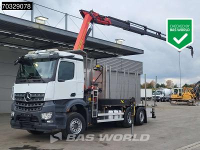 Mercedes-Benz Actros 2536 6X2 Palfinger PK18502 SH Kran Crane 6 extensions Lift axle Euro 6 sold by BAS World B.V.