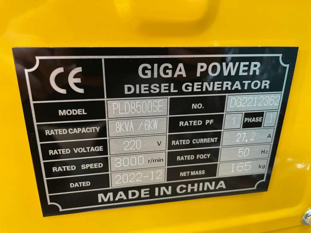 Giga Power PLD8500SE 8 kVA silent generator Photo 10