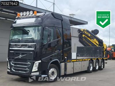 Volvo FH 540 FH 8X4 HMF8520K-RC + JIB K6 Crane Kran Winch Full Air Lift+steering axle VEB+ Euro 6 sold by BAS World B.V.