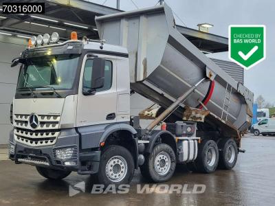 Mercedes-Benz Arocs 4151 8X4 18m3 tipper steel suspension Big-Axle Automatic Euro 6 sold by BAS World B.V.