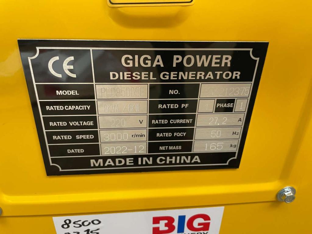 Giga Power PLD8500SE 8KVA silent set Photo 10