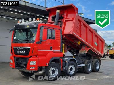 Man TGS 41.510 TGS 8X4 17m3 tipper Full Steel Hub reduction Automatic Euro 6 sold by BAS World B.V.