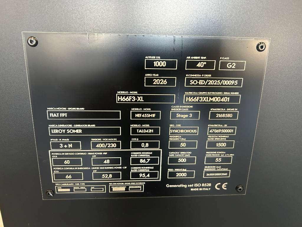 Iveco NEF45SM1A - 66 kVA Genset SuperSilent - DPX-21028 Photo 5