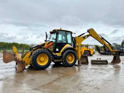 Caterpillar 434F - 4 Buckets + Forks / All Wheel Steering sold by Boss Machinery