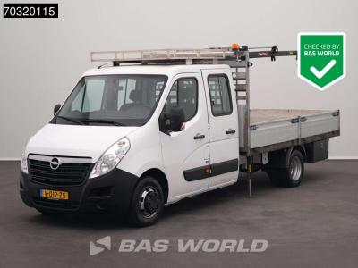 Opel Movano 145PK Kraanwagen HIAB T-CLX 018 B-2 Dubbel Cabine Open Laadbak Dubbellucht 3,5t Trekhaak Air sold by BAS World B.V.