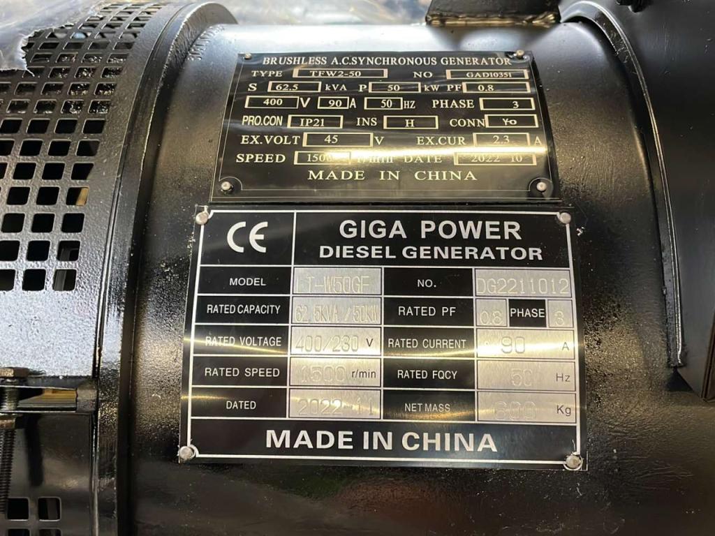 Giga Power LT-W50-GF 62.5 kVA Open generator Photo 13