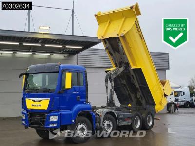Man TGS 35.440 8X4 14m3 tipper Steelsuspension Big-Axle Retarder Automatic Euro 6 sold by BAS World B.V.