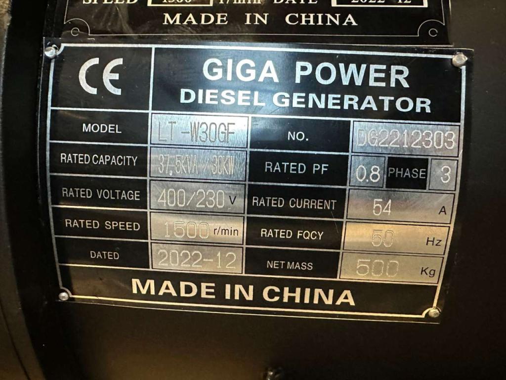 Giga Power LT-W30GF 37.5 KVA Open generator Photo 7