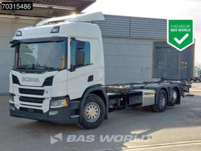 Scania P500 P 6X2 Full Air Zepro 2500kg Ladebordwand Lift-Lenk Asche Retarder sold by BAS World B.V.