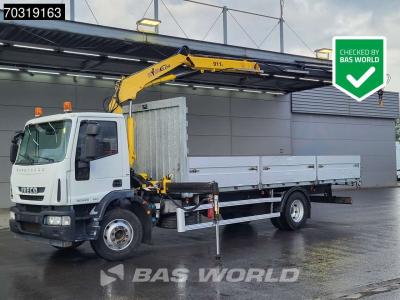 Iveco Eurocargo 160E280 4X2 Hyva V911 3S Crane Kran 750cm box Manual Euro 5 sold by BAS World B.V.