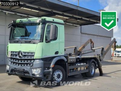 Mercedes-Benz Arocs 1845 4X2 Meiller AK12LT skiploader Automatic Retarder Euro 6 sold by BAS World B.V.