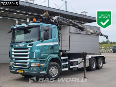 Scania R480 6X2 NL-Truck Penz Crane 1620CHL  + cable lift Manual Lift-Axle Euro 4 sold by BAS World B.V.