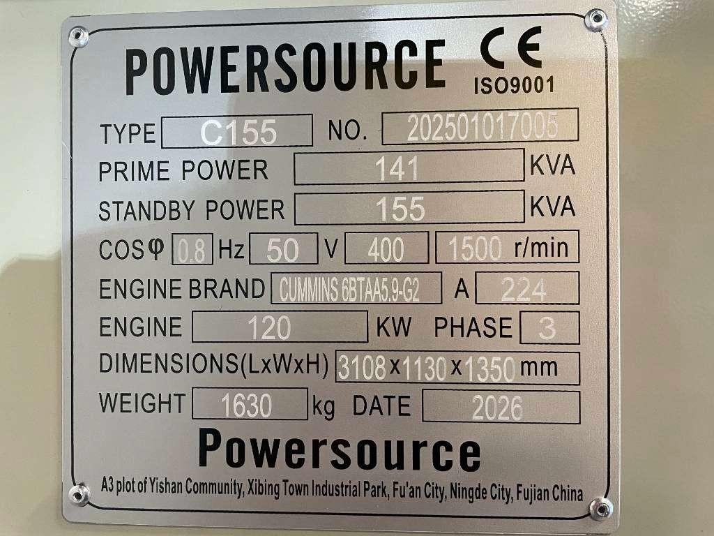 Cummins 6BTAA5.9-G2 - 155 kVA Generator - DPX-19837 Photo 5