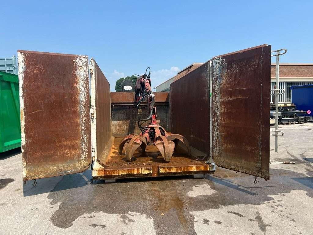 CONTAINER SCARRABILE USATO A CIELO APERTO CON GRU Photo 2