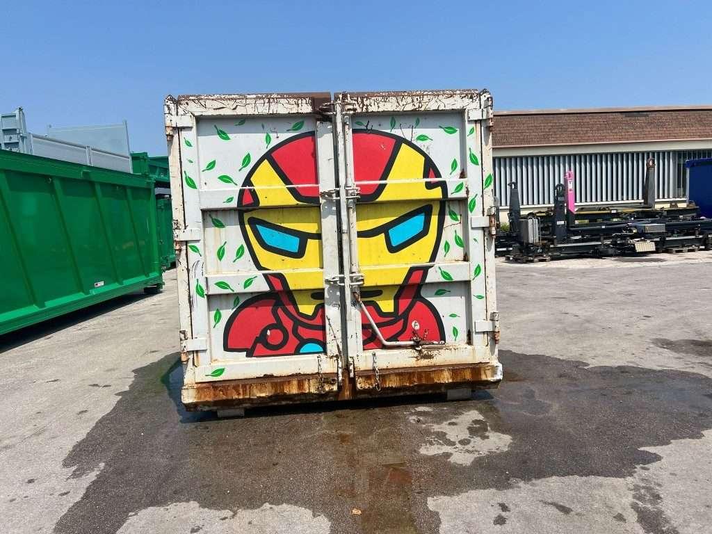 CONTAINER SCARRABILE USATO A CIELO APERTO CON GRU Photo 3