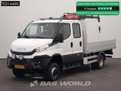 Iveco Daily 70C18 3.0L Automaat Kraanwagen Fassi Micro M20.A13 3,5t Trekhaak Dubbellucht Navi Airco Cruis sold by BAS World B.V.
