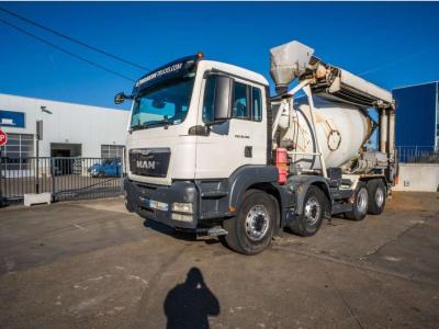 Man TGS 32.360 BB+LIEBHERR 8m3+TAPIS THEAMS 12m sold by Braem NV