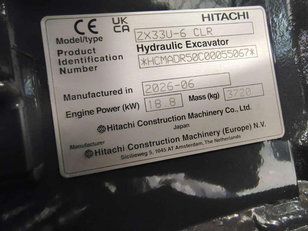 Hitachi ZX 33U-6 CLR Photo 14