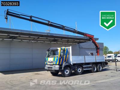 Renault Kerax 430 8X4 Palfinger PK22002 EH Kran Crane Steel suspension Big-Axle Euro 5 sold by BAS World B.V.
