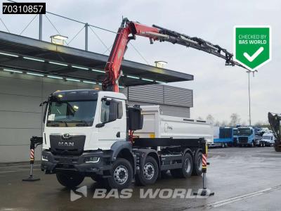 Man TGS 35.440 8X4 NEW! FASSI F365RA.2.26 E-Dynamic Crane + Jib 5m3 KH 3-way tipper sold by BAS World B.V.