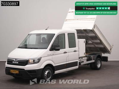 Man TGE 5.120 Dubbel Cabine Kipper met Kist Dubbellucht 3,5t Trekhaak Airco Cruise Navi Camera Euro6 Ti sold by BAS World B.V.