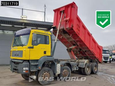 Man TGA 41.480 TGA 8X8 15m3 Meiller tipper 8x8 Full Steel Manual Gearbox Big-Axle sold by BAS World B.V.