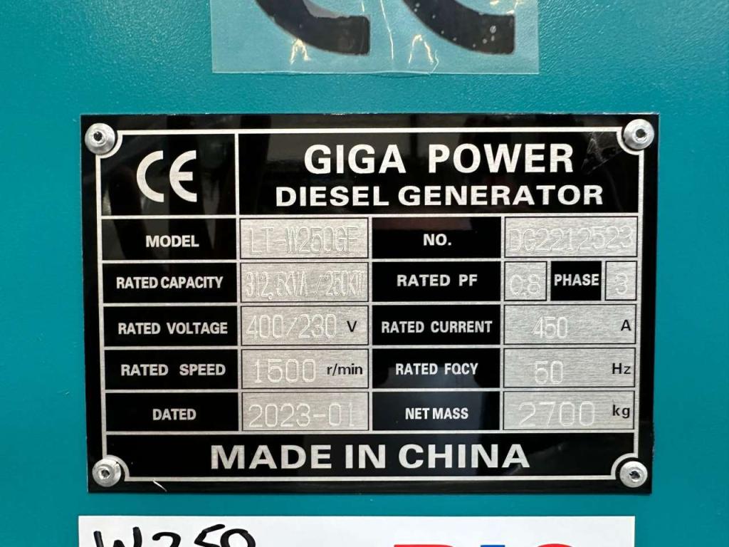 Giga Power LT-W250GF 312.5 kVA silent generator Photo 10