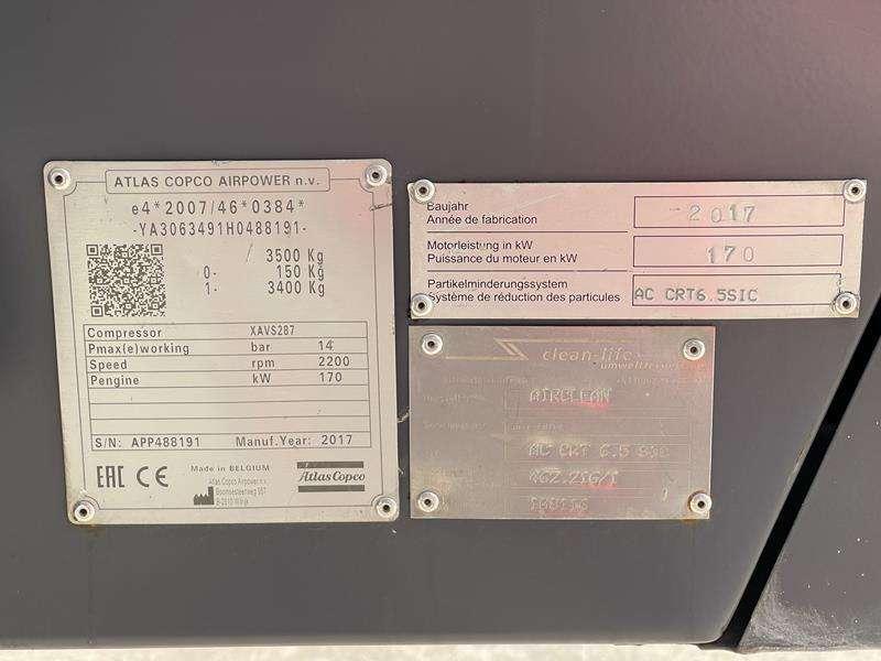 Atlas Copco XAVS 287 Photo 4