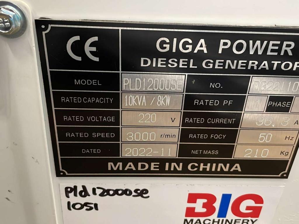 Giga Power PLD12000SE 10 kVA silent generator Photo 13