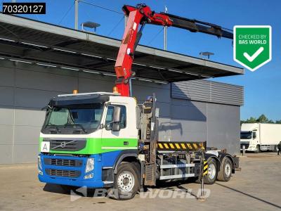 Volvo FM 370 6X2 HMF 2200-K3 Kran Crane VDL S21-6200 Hooklift Lift+steering axle  Euro 5 sold by BAS World B.V.