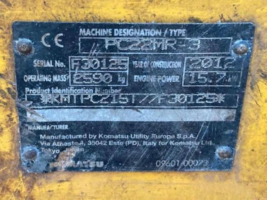 Komatsu PC22MR-3 Photo 5