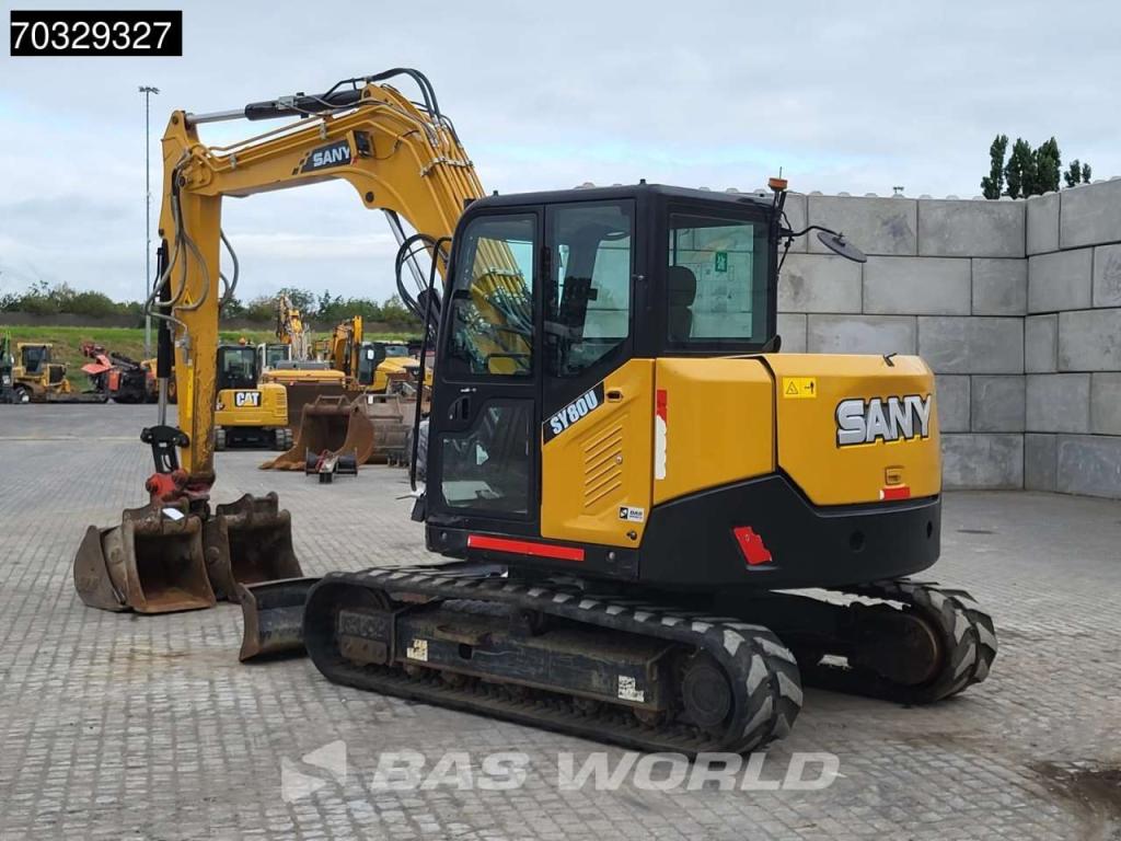 Sany SY80 U A/C - 3 Buckets Photo 3
