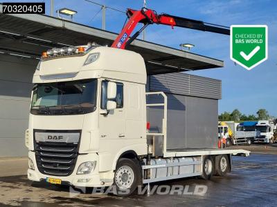 Daf XF 530 XF 6X2 NL-Truck APK HMF 1120 K- RC Kran Crane Full Air Lift-Axle Automatic Euro 6 sold by BAS World B.V.