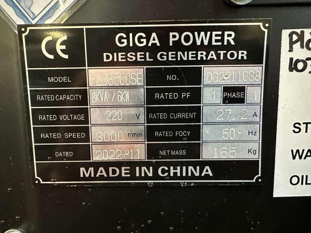 Giga Power PLD8500SE 8KVA silent set Photo 10