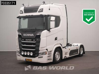 Scania S580 S 4X2 Full Option! V8 NL-Truck APK Retarder 2x Tanks Standklima ACC Navi Leather TV Microwave sold by BAS World B.V.