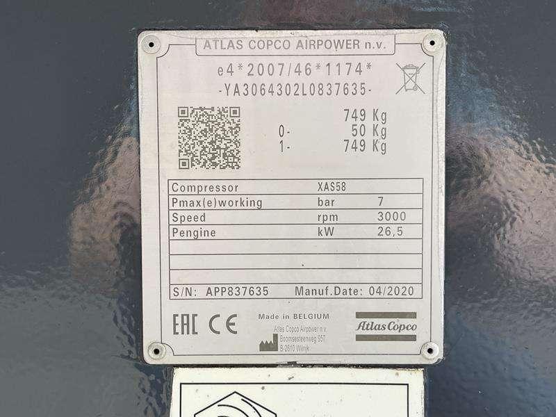 Atlas Copco XAS 58 KD Photo 5