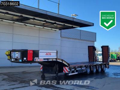 GVN LOWBED 4 axles NEW! Lifting Axle + 2x Steering Axle Hydraulic Ramps sold by BAS World B.V.