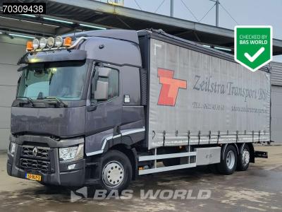 Renault T 430 T 6X2 NL-Truck curtainsides Forklift preparation Steering axle Automatic Euro 6 sold by BAS World B.V.